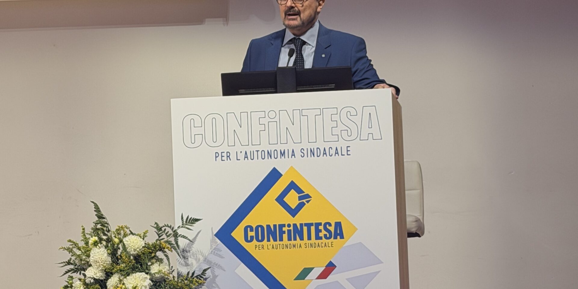 Intervento dal podio alla Consulta Confederale Confintesa del 24 ottobre 2026