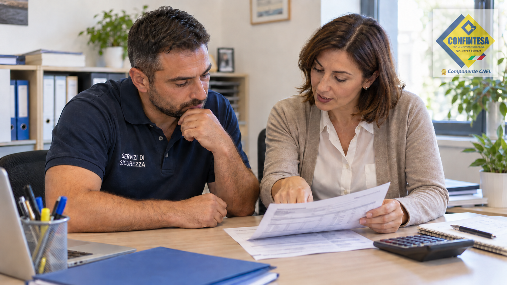 Verifica della busta paga e assistenza sindacale
