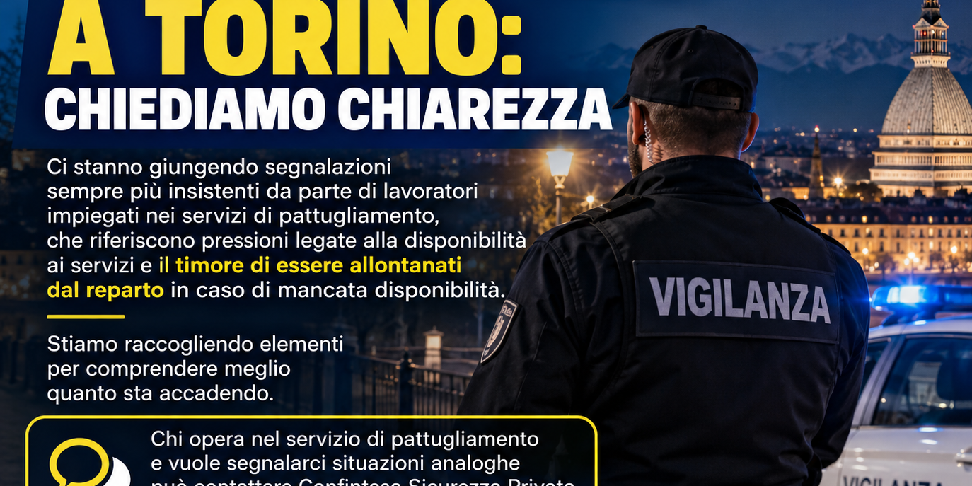 Servizio di pattugliamento Sicuritalia Torino Confintesa Sicurezza Privata - servizio di pattugliamento Sicuritalia a Torino